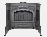 Lekkerstoken.nl, Gietijzeren houtakachel, Kratki Koza K9 (10kw) voorkant houtkachel, goedkope houtkachel, stoere houtkachel